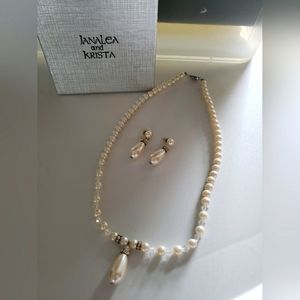 Wedding Necklace and Earring Set